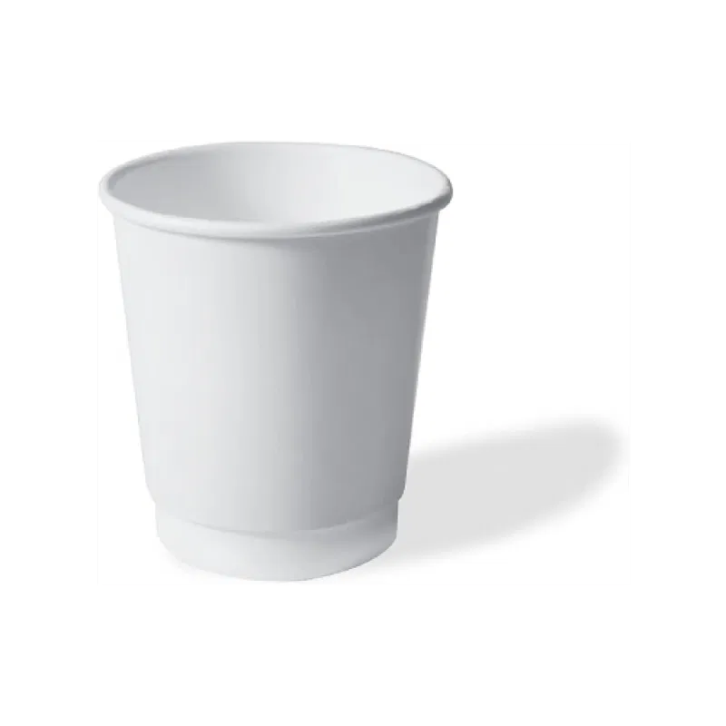 7oz Double Wall Paper Cup Plain White